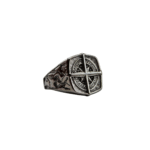 Anillo Brújula Plateada
