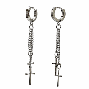 Candonga Dual Cross en acero inoxidable con cruz colgante – BKM Store